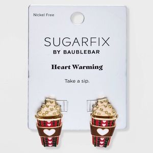 SUGARFIX by BaubleBar Heart Warming Statement Earrings